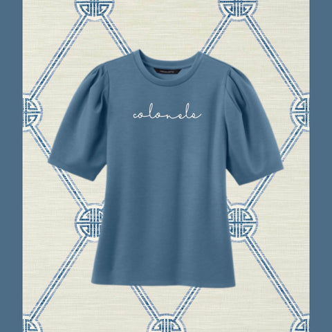 OC GOLF LADIES LITE S/S TOP HARBOR BLUE