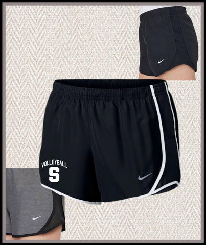 SOUTH VOLLEYBALL DRI FIT SHORTS BLACK & GREY