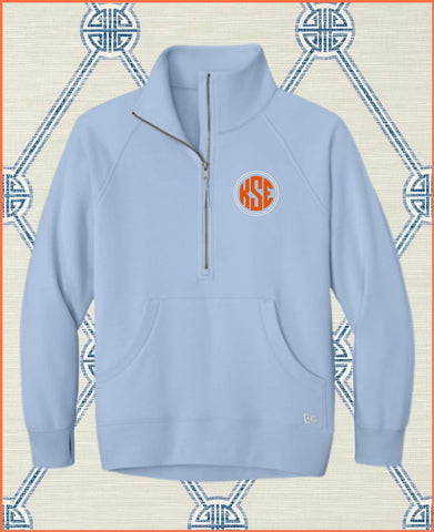 KENWOOD EMBROIDERED KSE LIGHT BLUE SCUBA HALF ZIP