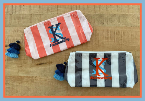 KENWOOD STRIPED WATERPROOF ZIPPER BAG