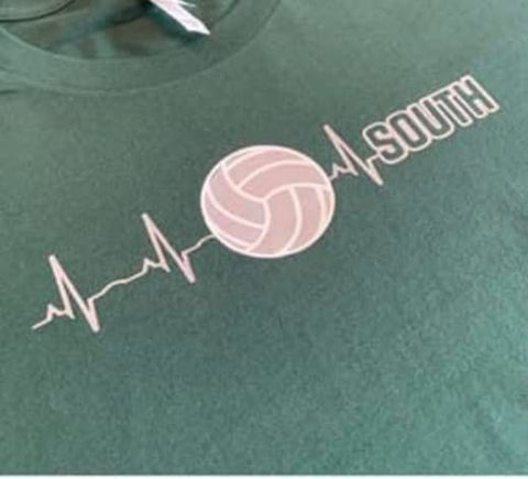 SOUTH VOLLEYBALL A S/S GAME DAY TEE GREEN