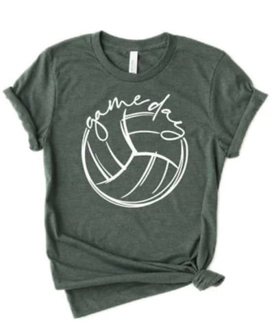 SOUTH VOLLEYBALL SOUTH S/S TEE HEATHER GREEN 1 LEFT