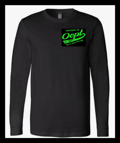 OCPT BLACK LONG SLEEVE TEE/SOFTSTYLE